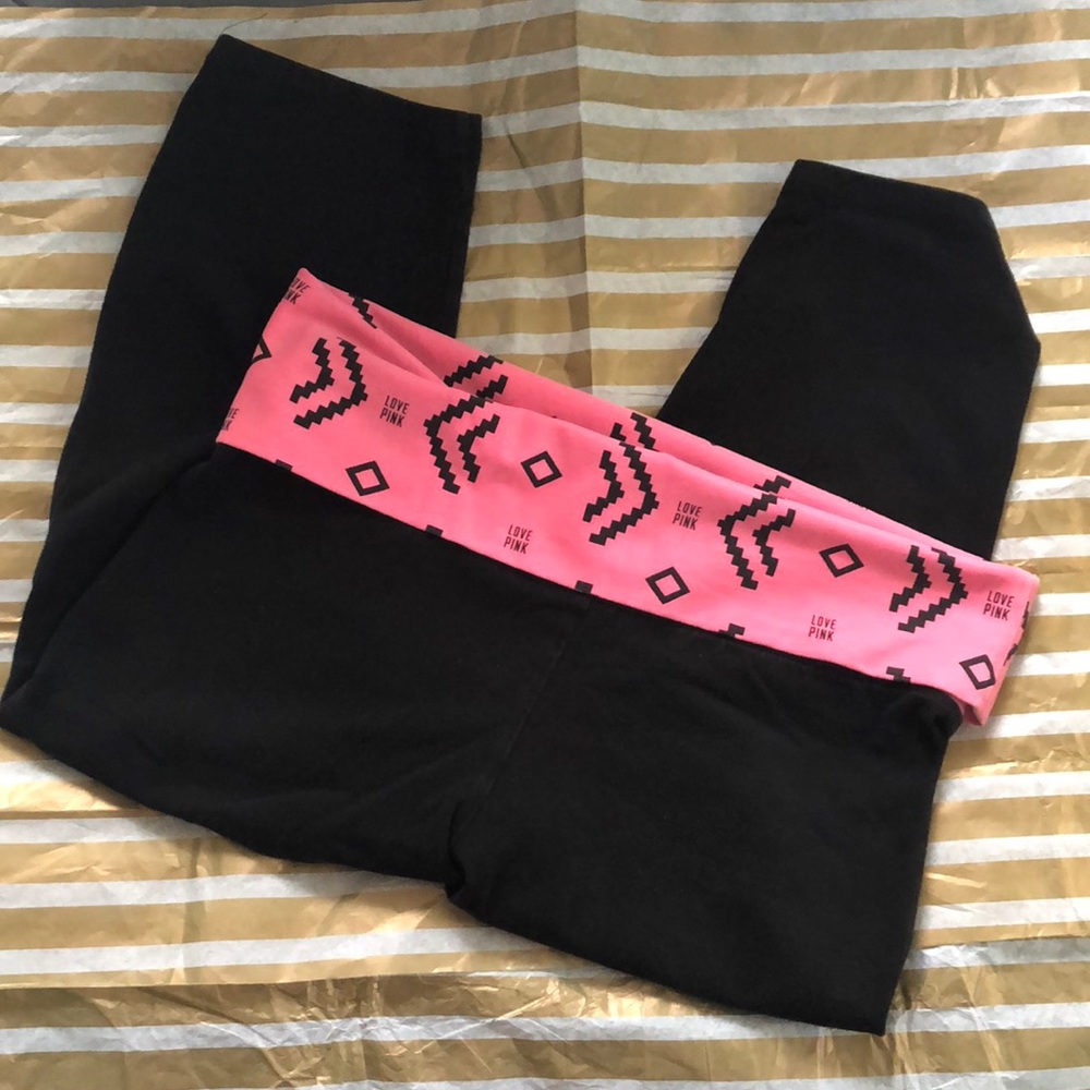 Pink Victoria Secret Capri Leggings